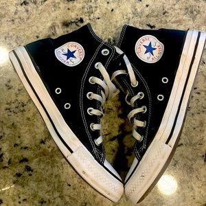 Black Converse All Star Chuck Taylor High Tops W8 M6